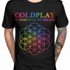 Coldplay A Head Full of Dreams Mens Black Cotton Top T-Shirt Tee