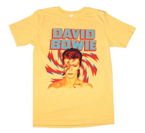 DAVID BOWIE Aladdin Sane Gold T-Shirt DB