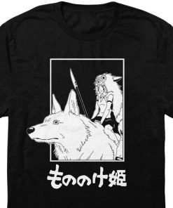 Princess Mononoke Tee Inspired by the anime - Hayao Miyazaki - Anime Tee - Studio Ghibli Shirt - Japanese T-Shirt