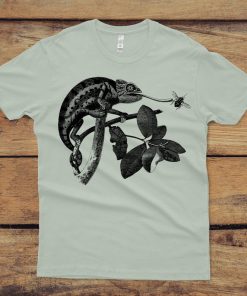 Chameleon Unisex Shirt - Lizard Tshirt - Lizard Graphic Tee Shirt - Animal Shirt - Men's and Women's - Reptile Shirt DB