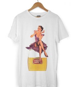 Vintage Pinup Stella Artois T-shirt