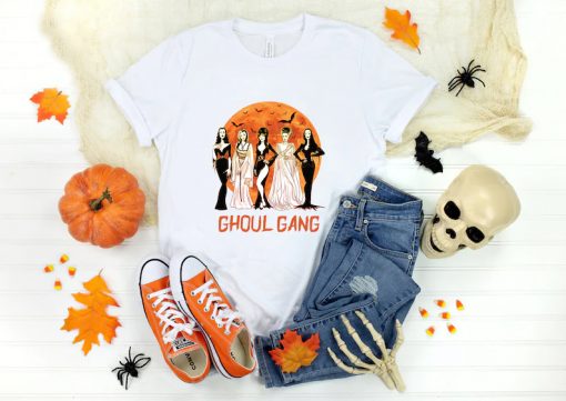 Elvira Morticia Lily Bride Ghoul Gang Halloween T-Shirt