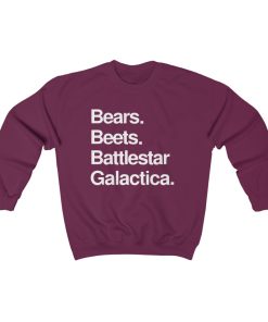 Bears Beets Battlestar Galactica Sweatshirt thd