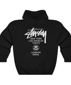 Stussy new york los angels (back )hoodie thd