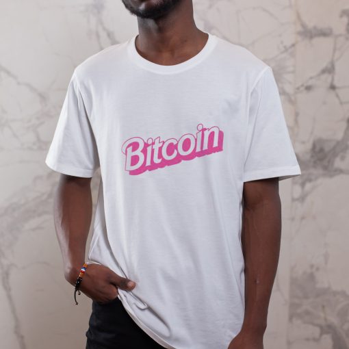 Bitcoin Pink Retro T-shirt