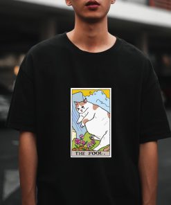 Sad Cat Meme The Fool Tarot T-shirt