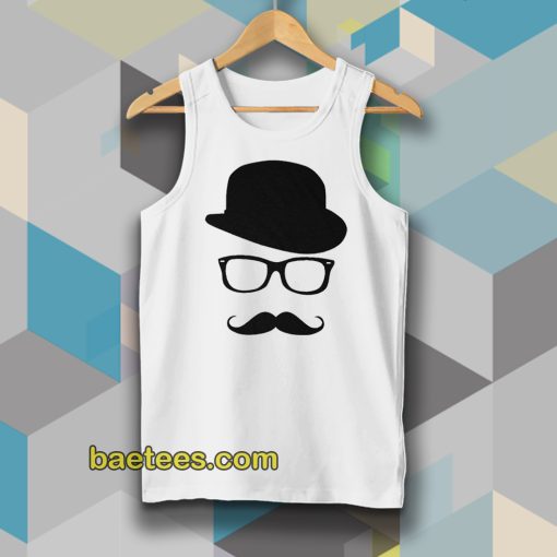 Mustache Men's Short Sleeve Tee Tanktop