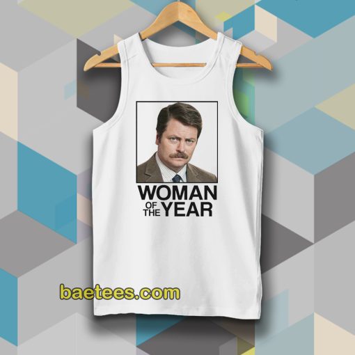 Ron Swanson Woman of the Year Parks and Recreation Tanktop