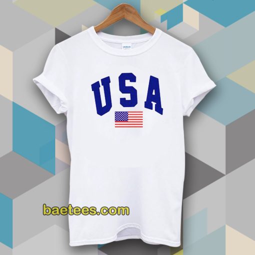 USA White T-Shirt