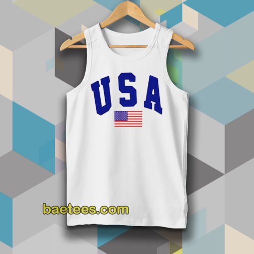 USA White Tanktop