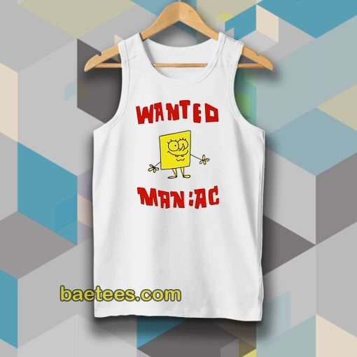 Wanted Maniac SpongeBob Tanktop