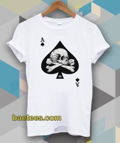 Ace of Spades Skull Poker Tee