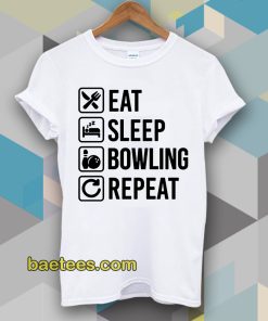 Eat Sleep Bowlinger Repeat Husband Tshirt