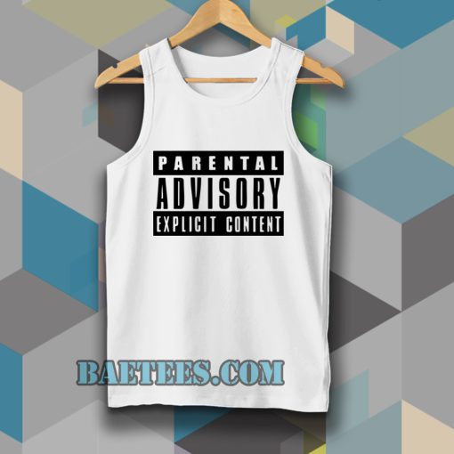 Parental Advisory Explicit Content Tanktop