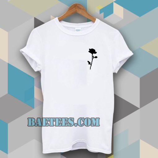 Rose black rose t shirt