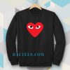 Heart with eyes Sweatshirt