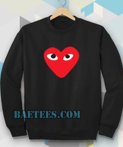 Heart with eyes Sweatshirt