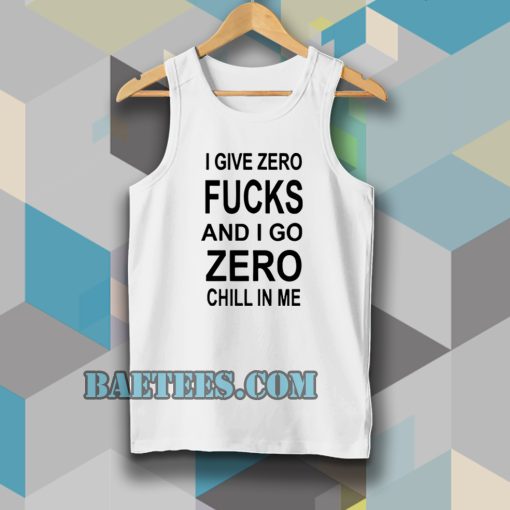 give zero fucks unisex Tanktop