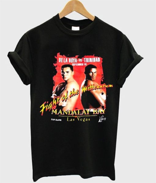 De La Hoya vs Trinidad Fight of the millenium t-shirt