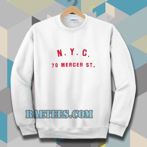 nyc 70 mercer st sweatshirt