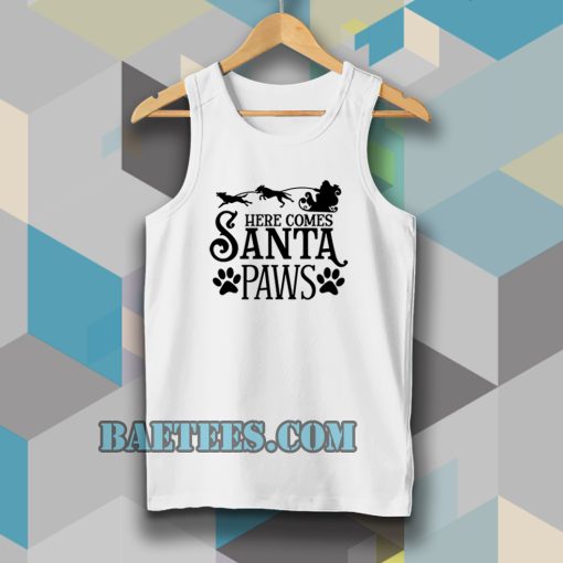 Here Comes Santa Paws Tanktop