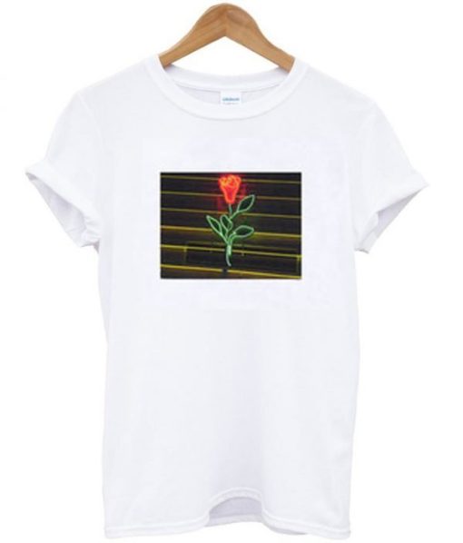 Louis Tomlinson Neon Rose T-Shirt