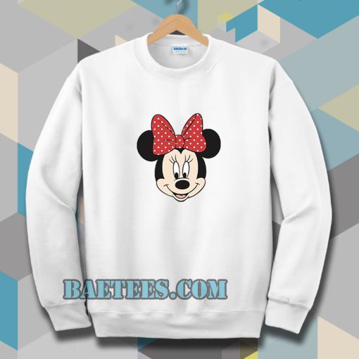 minnie mouse face Sweatshirt