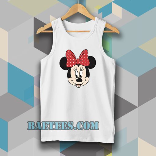 minnie mouse face tanktop