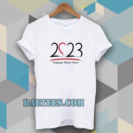 2023 Happy New year vector T-shirt TPKJ3