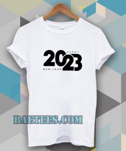 Logo happy new year 2023 T-shirt TPKJ3