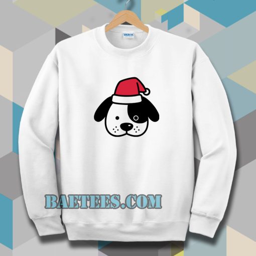 Perro navidad santa claus dibujos animados Sweatshirt TPKJ3