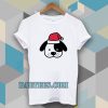 Perro navidad santa claus dibujos animados T-shirt TPKJ3