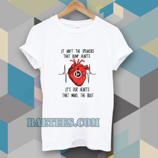 Twenty One Pilots It ain't the speakers that bump hearts T shirt TPKJ3