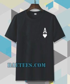 ace of hearts poker t-shirt TPKJ3