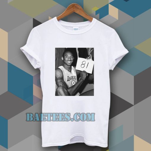 KOBE BRYANT 81 POINTS WHITE T-SHIRT TPKJ3