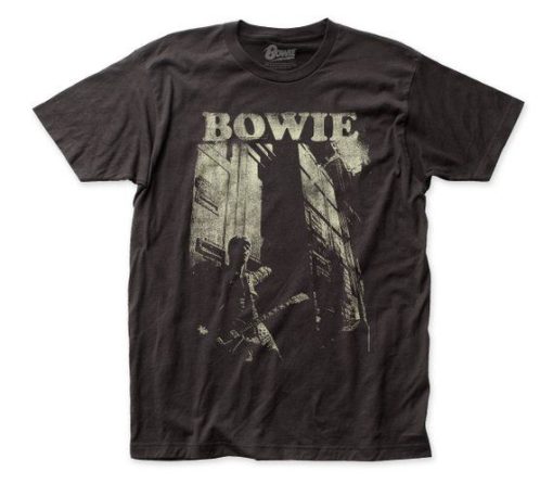David Bowie Guitar 30_1 fitted jersey tee TPKJ3
