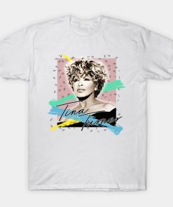 Tina Turner 1980s Style Retro Fan Art Design T-Shirt TPKJ3