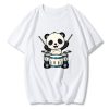 Cute Panda Playing Drums T-Shirt TPKJ3