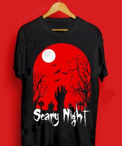 Scary Night Halloween T Shirt