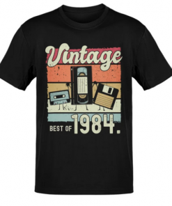 Vintage 1984 Cassette T-Shirt Hd