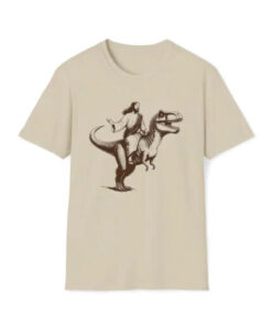 Jesus Riding Dinosaur T-Shirt HD